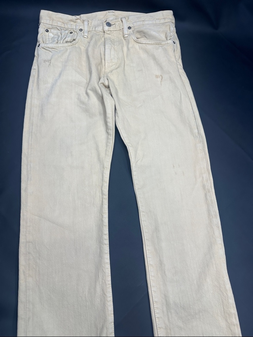 Polo Ralph Lauren Men's Cream Straight-Leg Denim Pants. 32 x 32